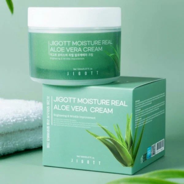 Увлажняющий крем для лица с экстрактом алоэ вера Moisture Real Aloe Vera Cream