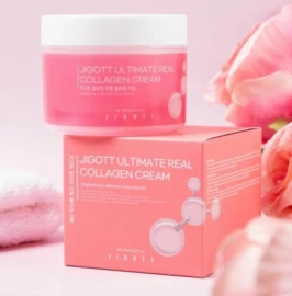 Jigott Ultimate Real Collagen Cream Антивозрастной крем для лица с коллагеном 150мл